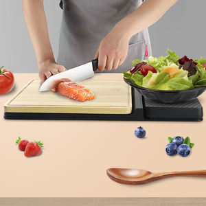 3KG Großhandel Holz wiederauf ladbare digitale Lebensmittel Kochen Back waage Schneide brett digitale Küchen waage - Product Image 4