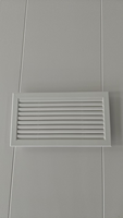 Porte en PVC thermoformé avec panneau à persiennes intégré, anti-déformation, respirante, pour usage domestique, certifiée CE ISO