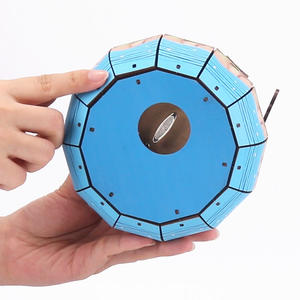 Rompecabezas 3D creativos de nuevo estilo, juguetes de Castillo de <span class=keywords><strong>carrusel</strong></span> personalizados DIY, rompecabezas de madera, caja de música 3D para niños - Product Image 3