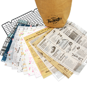 Fogli di Carta Cerata Stampata Antigrasso, Carta per Alimenti Usa e Getta per Hamburger, Sandwich, Patatine Fritte, Prodotti da Forno e Asporto - Product Image 5