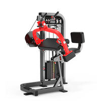 Équipement de musculation professionnel à sélection de poids par pignon, Machine à curls assis pour biceps, Appareil d'entraînement biceps et triceps