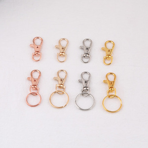 Metal Lobster Clasp <b>Hook</b> Keychain Accessory For Diy Bag Jewelry Making 20mm Plated Rose Gold Silver Gold Colorful - Product Image 5