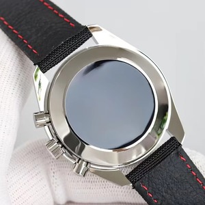 Nouvelle Arrivée Montre-Bracelet Mécanique de Luxe pour Homme Cadran Noir et Blanc Bracelet en Nylon Noir Chronographe Tachymètre Étanche Lumineux 2026 - Product Image 4