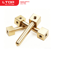 Pièces usinées CNC, composants en laiton et en aluminium, pièces de haute précision, services OEM personnalisés