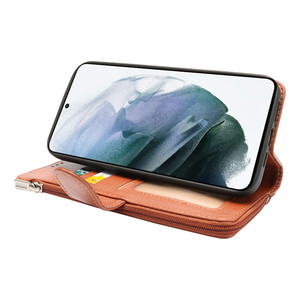 Funda de cuero con cremallera para <span class=keywords><strong>Samsung</strong></span> A03s A03 <span class=keywords><strong>A53</strong></span> A33 <span class=keywords><strong>5G</strong></span> A02 A22 A82 S22 S21 Note20, funda de libro con tapa de lujo con ranura para tarjeta - Product Image 4