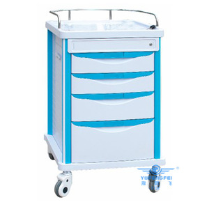 Yu Pengfei ABS Medicine Delivery Cart 750x475x930mm <b>6</b> <b>Drawers</b> With Guardrail Hospital Trolley - Product Image 1