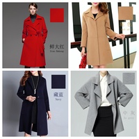 Manteau et veste en laine peignée double face les plus populaires, tissu en cachemire de qualité supérieure, favori de l'industrie de la mode éco-responsable