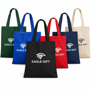 Eco Friendly Reusable Cotton Canvas Tote <b>Bags</b> Custom Printed Logos Letter Pattern <b>Medium</b> <b>Size</b> Top Handle Shoulder <b>Bags</b> for Women - Product Image 6