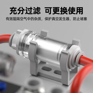 Filtre à vide pneumatique de type pipeline à grand débit ZFC100/ZFC200-04B/06B/08B, élément filtrant à pression négative utilisé pour la filtration PP - Product Image 3