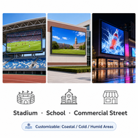 Module d'affichage LED extérieur P5, 5000 nits, haute luminosité, étanche, SMD1921, 320x160mm, pour écran publicitaire de stade ou d'école