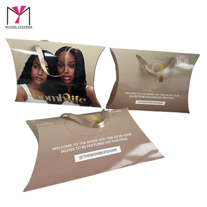 2026 Hot Sale Luxury Corrugated Cardboard Wig Box Greaseproof Paper Packaging for Household Products Big <b>Pillow</b> Shape Magnet - Product Image 5