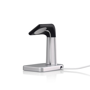 Apple <b>Watch</b> Stand Universal Charging Dock Desktop Holder <b>Silver</b> Black ABS Material 5W Wireless Charging <b>Smart</b> <b>Watch</b> Stand - Product Image 2