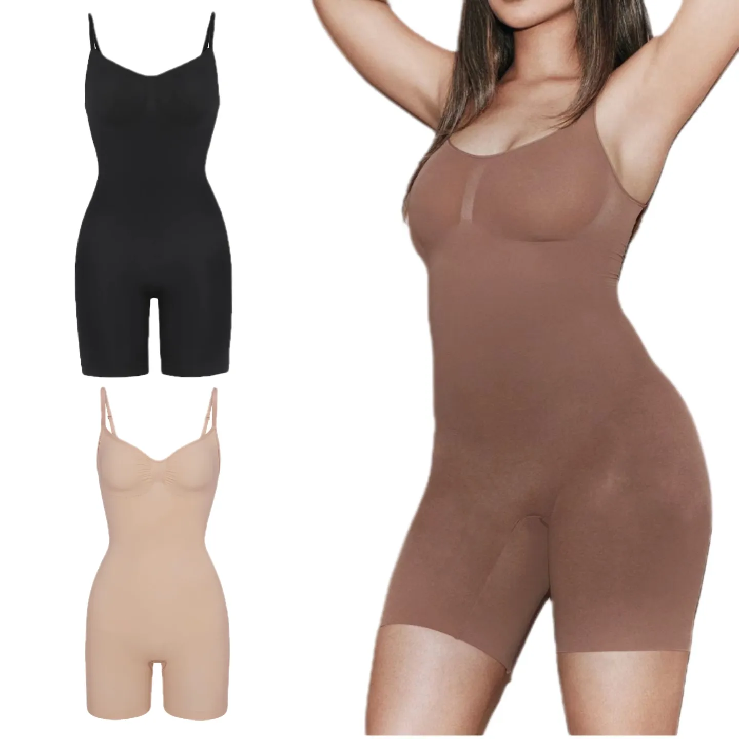 Tam vücut şekillendirici zayıflama iç çamaşırı karın kontrol şekillendirici bel eğitmen karın korse Bodysuit Shapewear artı boyutu kadınlar için