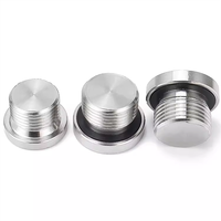 Bouchon de tuyau hexagonal creux en acier inoxydable avec joint torique 3/4-16 filetage mâle droit SAE/MS