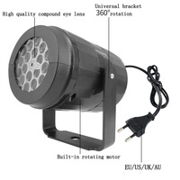 Lampe de projection laser LED RGB à 16 motifs, flocon de neige pour fête de Noël, projecteur extérieur à 16 canaux LED