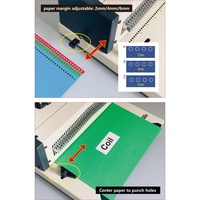 Perforatrice et relieuse électrique robuste pour spirales métalliques A4, usage bureautique