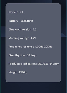 Innovador altavoz móvil KTV inalámbrico P1-5 de 40W con batería de 8000mAh para fiestas y ocio en la playa - Product Image 6