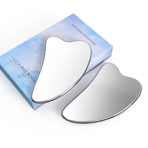 Grattoir en acier inoxydable personnalisé avec logo, grattoir facial Guasha, anti-âge, planche Gus Sha, massage du corps, du cou et du visage, outil Gua Sha - Product Image 3