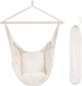 Danlong Large Size Seat <strong>Chair</strong> Patio Bedroom and Tree <strong>Hanging</strong> Dark Grey Durable Beige Swinging Hammock <strong>Chair</strong> - Product Image 1