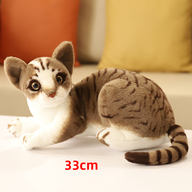 33cm grey cat