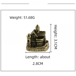 Latón antigua villa pequeñ<span class=keywords><strong>a</strong></span> <span class=keywords><strong>casa</strong></span> adornos pastoral cuento de hadas <span class=keywords><strong>casa</strong></span> creativa escritorio artesanías - Product Image 3