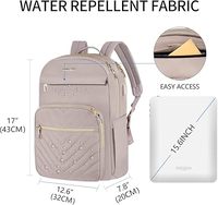 15.6 pouces Nylon sac à dos pour ordinateur portable Port USB élégant sac de travail étanche pour femmes hommes sac de voyage à la mode pour les infirmières collège