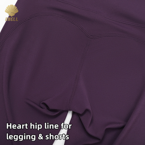 Cnshell quần vợt backless sexy chéo dây 5 mảnh đặt Yoga bùng tim hip trở lại xà cạp quần short phòng tập thể dục tập thể dục mặc thoáng khí - Product Image 5