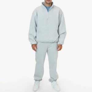 Chándal Personalizado para Hombre con Logotipo del Proveedor, Chándal de Algodón y Lana de Alta Calidad con Bolsillo con Cremallera 1/3, Talla Grande - Product Image 1