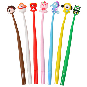 Stylo Gel Squishy Mignon Dessin Animé en Silicone Souple Anti-Stress 0,5 mm Kawaii Fournitures Scolaires Étudiant Cadeau en Gros - Product Image 5