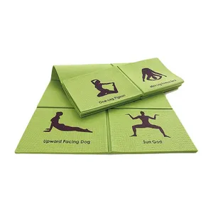 活力高品质2米三折环保运动健身垫翻滚健身房6毫米可折叠瑜伽垫