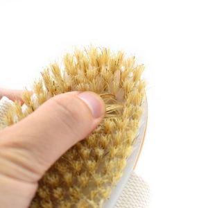 Bathroom Accessories Wooden Handle <b>Bath</b> Brush with Natural Soft Bristle - Product Image 5