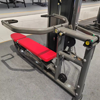 Appareil de musculation professionnel 2-en-1 réglable pour pectoraux et épaules, à pression multiple, pour exercices allongés ou assis, à charge par pin