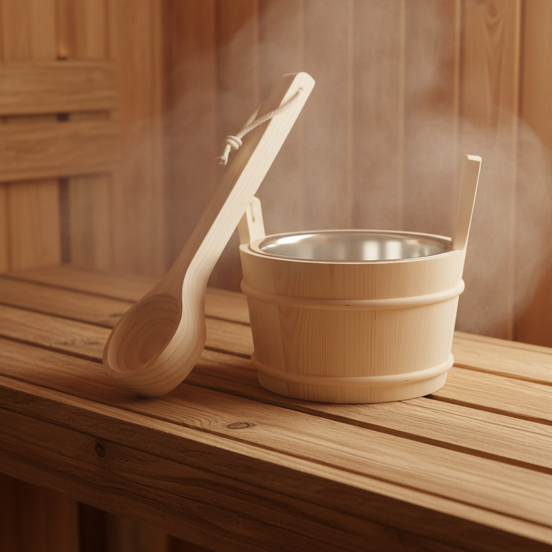 Vapasauna VB004 Sauna Wooden Bucket and