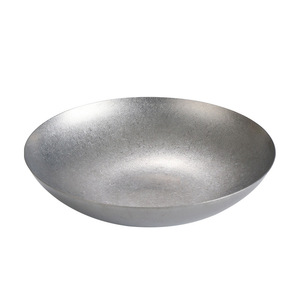 Vintage 304 Stainless Steel Round Salad Plate Shallow Dish For Hotel Meals Snack Serving Solid Color <b>Microwave</b> Safe - Product Image 2