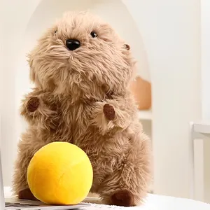 Brinquedo de pelúcia de lontra de pelúcia realista, brinquedo animal personalizado calmante, lontra de rio, pelúcia realista