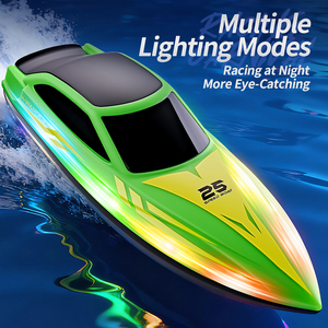 <span class=keywords><strong>Barco</strong></span> <span class=keywords><strong>teledirigido</strong></span> con luz LED, botón simple de presión, recuperación de vira, control remoto, rescate con una sola tecla, autoadrizable - Product Image 5