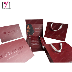 Sang Trọng Màu Đỏ Ưa Thích Tóc Giả Hộp Tóc Gói Moq 20 Pcs Doanh Nghiệp Nhỏ Thân Thiện Từ Hộp Quà Tặng Bao Bì Miễn Phí Thiết Kế UV In - Product Image 2