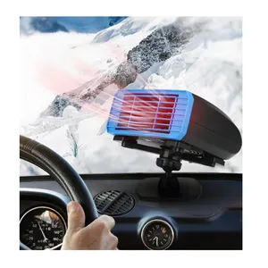 Windshield Defrost Defogger Heating Air Car Fan Heater for Car Clip Sucker Style Car Electric Heating Cooling Fan