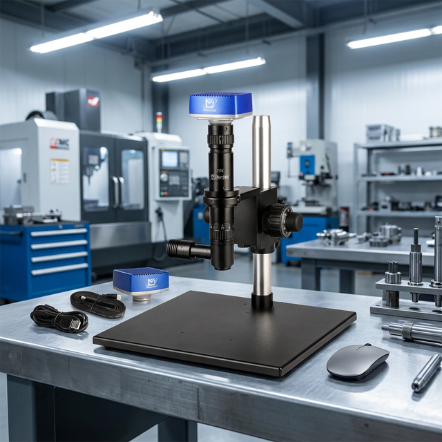 Murzider MSD432-4KV2 Industrial Digital Microscope 0.6-5X with 4K High-definition Camera