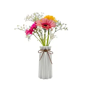 Bán buôn biểu tượng tùy chỉnh sáng tạo hiện đại sứ Flower Vase Bình gốm cho đám cưới trang trí nội thất