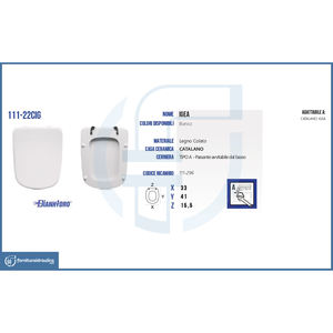 Sedile WC Moderno Catalano Igea con Telecomando, Realizzato con Materiali in Legno di Bambù, Plastica PP e Resina di Urea - Product Image 2