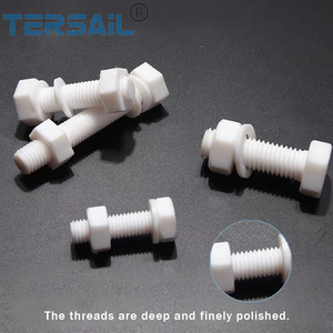 Usine PTFE Boulon PTFE <span class=keywords><strong>Vis</strong></span> Écrou <span class=keywords><strong>Vis</strong></span> PTFE <span class=keywords><strong>Vis</strong></span> Corrosion M5 M6 M8 Personnalisation résistante - Product Image 5