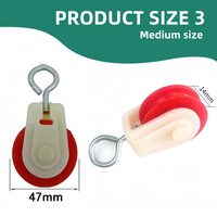 Poulie de ligne d'alimentation de poulet potable de volaille accessoires d'élevage de bétail poulie en nylon mentale