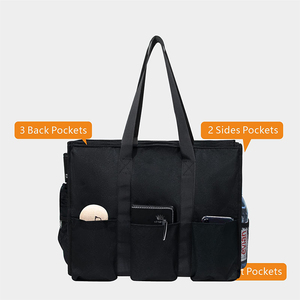 Bolsa de Lona Resistente al Agua, Personalizada con Iniciales, Bolsa de Hombro con 13 Bolsillos, Organizador Impermeable para Artículos Esenciales - Product Image 3