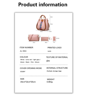 Sacs à Main de Luxe pour Femmes en Cuir PU, Sacs Fourre-Tout Designer avec Logo Personnalisé, Mode 2025, Ensemble 4 Pièces en 1, Vente en Gros