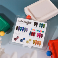 Badaga 24 Couleurs Gel Magnétique Effet Œil de Chat Cristal Diamant Sans HEMA UV LED Soak Off Vente en Gros pour Salons Marque Privée
