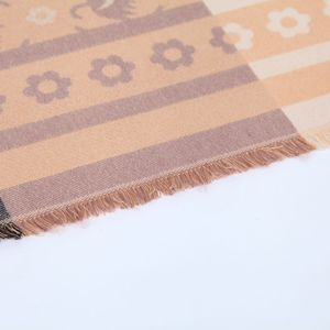 Warm Floral Print Polyester Scarf for Women 70x180cm Soft Woven Flower Shawl Cozy Fashion Wrap for Autumn Winter - Product Image 5