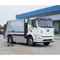 Camion compacteur de déchets électrique à montage arrière, camion à ordures compactées, transmission manuelle, pompe et boîte de vitesses entièrement électriques