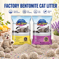 Litière pour chat en bentonite en gros, écologique, sans poussière, super absorbante, agglomérante rapide, anti-odeur, service d'exportation