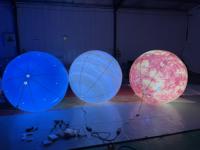 Ballon durable en forme de lune pour la décoration sur le thème de l'espace, gonflables publicitaires